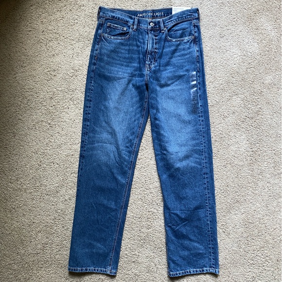 BNWT American Eagle Baggy Low Rise w/Comfort Stretch Waistband, size 8/29W - Picture 1 of 5